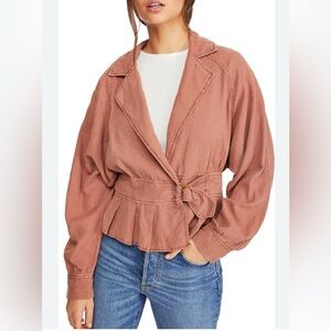 Free People Women's Joani Jacket‎ Copper Sz XS